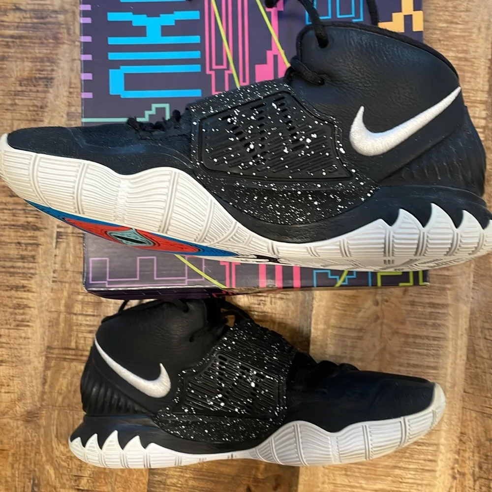NIKE Kyrie 6‎ Jet Black White BQ 4630 001 Men's Basketball Shoe 10